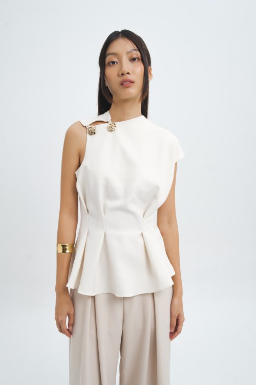 MARE TOP IN IVORY