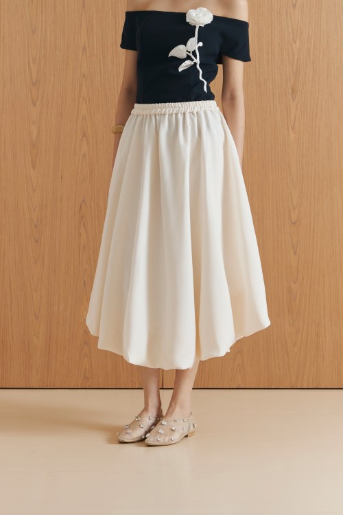 LAIRA SKIRT IN LIGHT CREAM