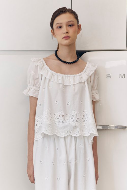 Aileen x Nine Studio - DAISY TOP IN WHITE