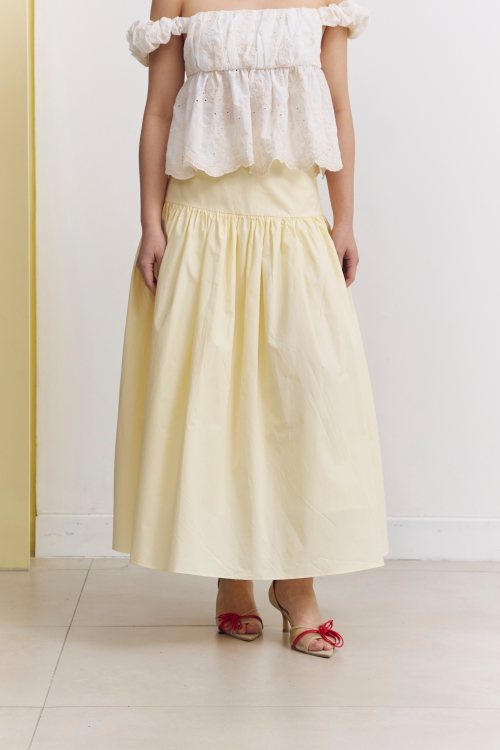 Aileen x Nine Studio - RAIN SKIRT IN YELLOW